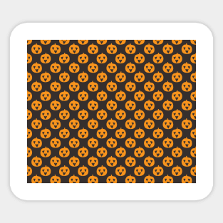 Simple Happy Pumpkin Pattern Sticker